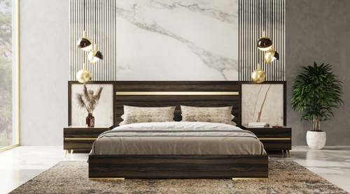 Nova Domus Velondra - Modern Eucalypto + Marble Bedroom Set by VIG Furniture