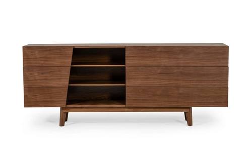 Modrest Abelard - Mid-century Walnut Dresser by VIG Furniture