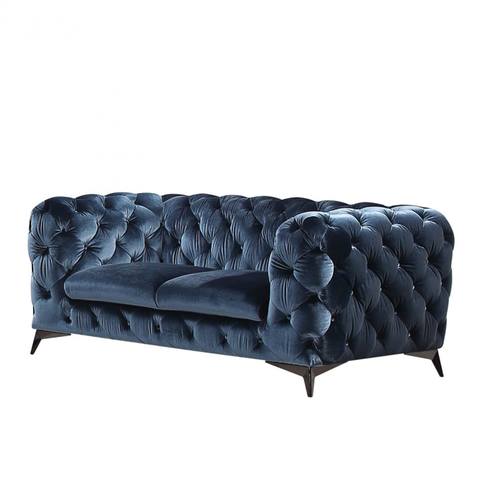 Divani Casa Delilah Modern Blue Fabric Loveseat by VIG Furniture