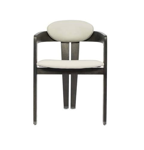 Modrest Thorne Beige & Wenge Arm Dining Chair by VIG Furniture
