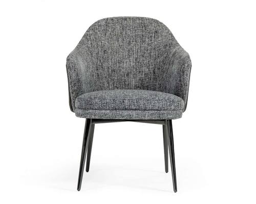 Modrest Cora - Modern Grey Fabric & Leatherette Dining Chair by VIG Furniture