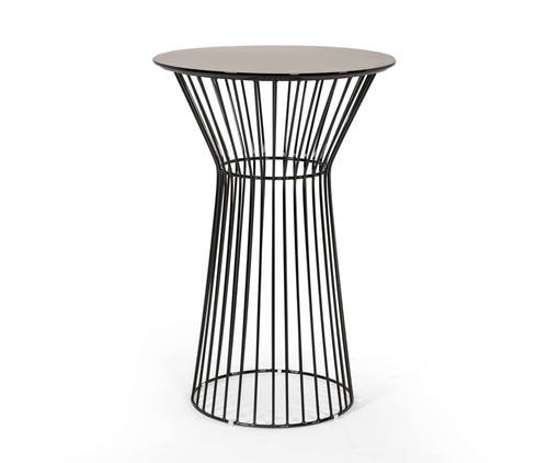 Modrest Graph Modern Black Round Bar Table by VIG Furniture