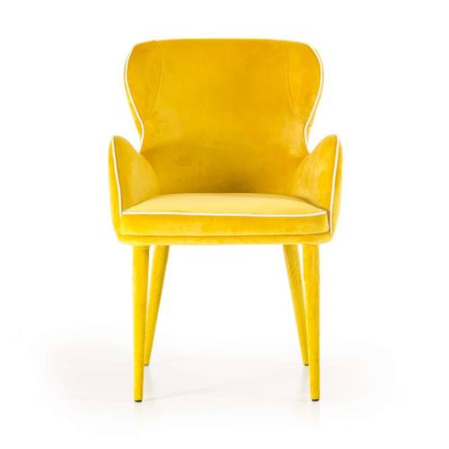 Modrest Tigard Modern Yellow Fabric Dining Chair by VIG Furniture