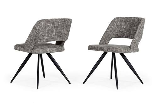 Modrest Palmer - Modern Grey Fabric Dining Chair (Set of 2) by VIG Furniture