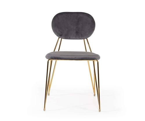 Modrest Carol Modern Grey Fabric Dining Chair (Set of 2) by VIG Furniture