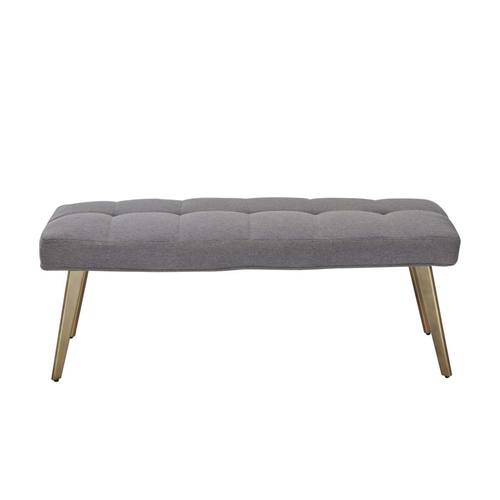 Modrest Cici - Contemporary Grey & Antique Brass Bench by VIG Furniture