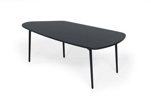 Modrest Andros - Black Marble & Black Metal Coffee Table by VIG Furniture