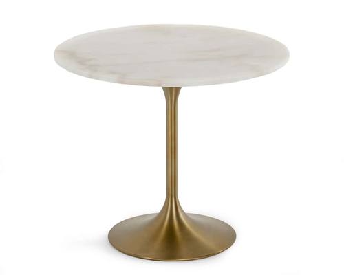 Modrest Collins - Glam White Marble & Gold Dining Table by VIG Furniture