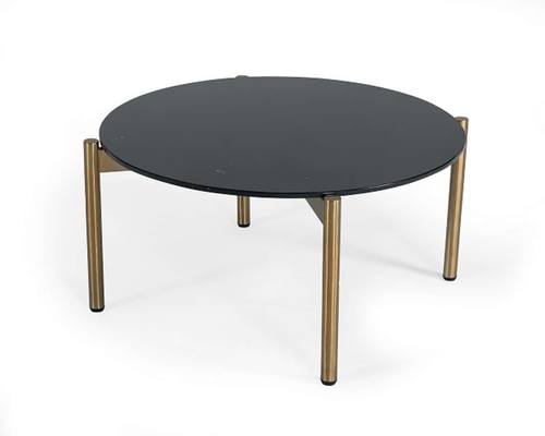 Modrest Denzel - Black Marble & Gold Coffee Table by VIG Furniture