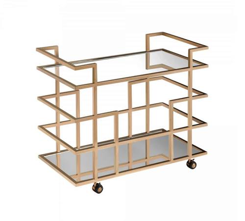 Modrest Caleb - Rose Gold Wine Rack by VIG Furniture