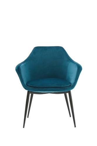 Modrest Wilson Modern Teal Velvet & Black Dining Chair by VIG Furniture