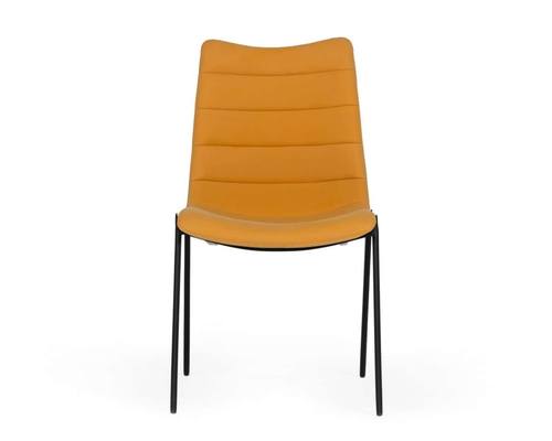Modrest Hubbell - Industrial Tan Eco-Leather Dining Chair (Set of 2) by VIG Furniture