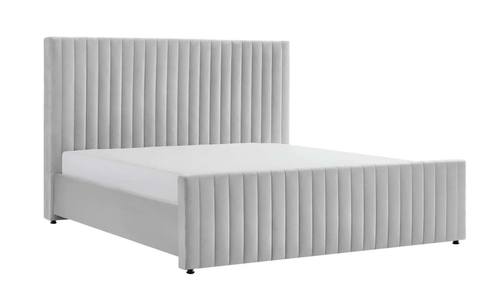Modrest Beverly - Modern Grey Velvet Bed by VIG Furniture