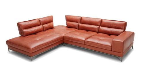 Divani Casa Kudos - Modern Cognac LAF Chaise Sectional Sofa by VIG Furniture