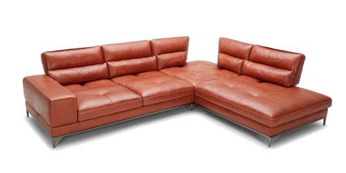 Divani Casa Kudos - Modern Cognac RAF Chaise Sectional Sofa by VIG Furniture