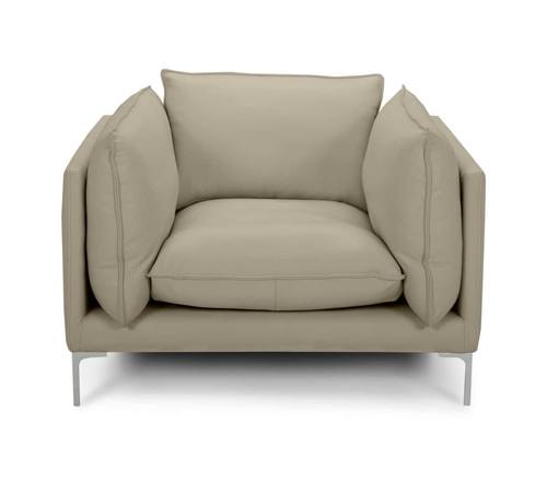 Divani Casa Harvest - Modern Taupe Full Leather Chair by VIG Furniture