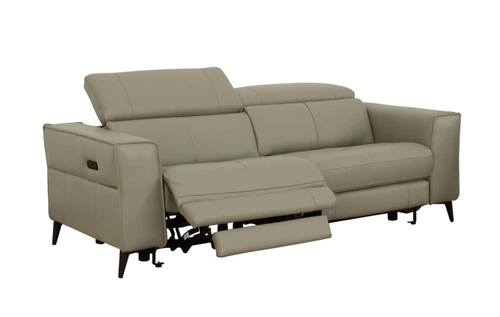 Divani Casa Nella - Modern Light Grey Leather Loveseat w/Electric Recliners by VIG Furniture