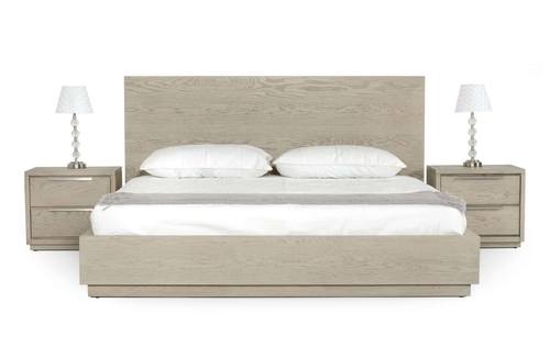 Modrest Samson - Contemporary Grey & Silver Bed by VIG Furniture