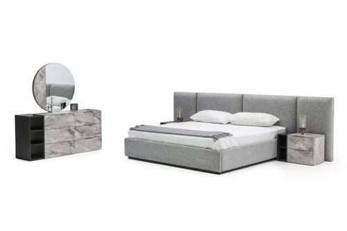 Nova Domus Maranello - Modern Grey Bed Set by VIG Furniture