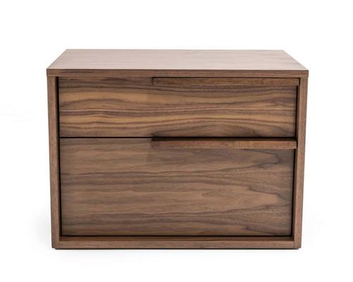 Modrest Amberlie - Modern Walnut Nightstand by VIG Furniture