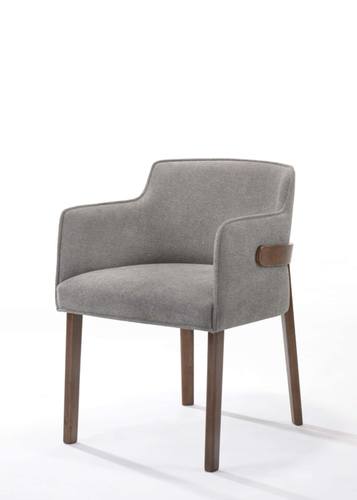 Modrest Jordan Modern Grey & Walnut Dining Chair (Set of 2) by VIG Furniture