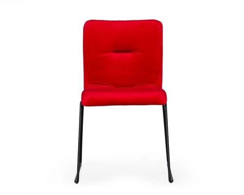 Modrest Yannis - Modern Red Fabric Dining Chair (Set of 2) by VIG Furniture