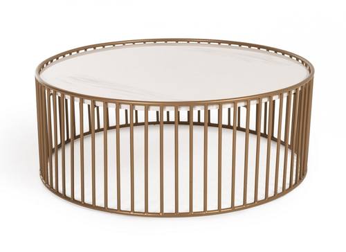 Modrest Eleanor Modern Round Marble Coffee Table by VIG Furniture