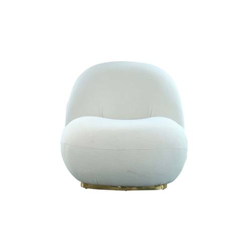 Modrest Crestone - Modern White Sherpa Accent Chair by VIG Furniture