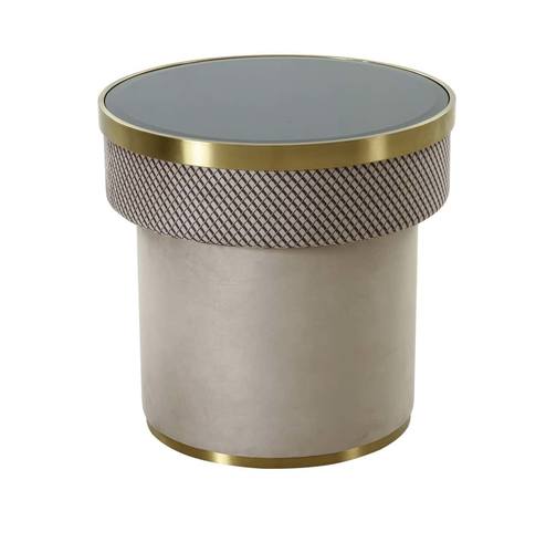 Modrest Larry - Glass & Gold Accent End Table by VIG Furniture