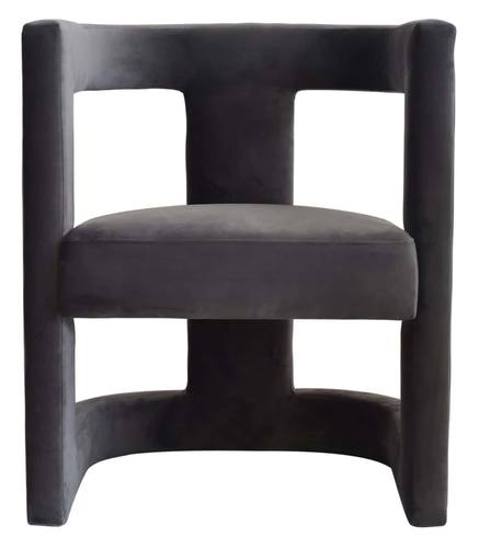 Modrest Kendra - Dark Grey Fabic Accent Chair by VIG Furniture