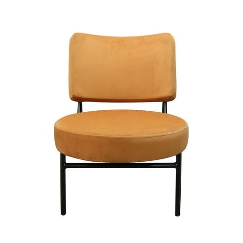 Modrest Sami - Modern Orange Velvet Accent Chair by VIG Furniture