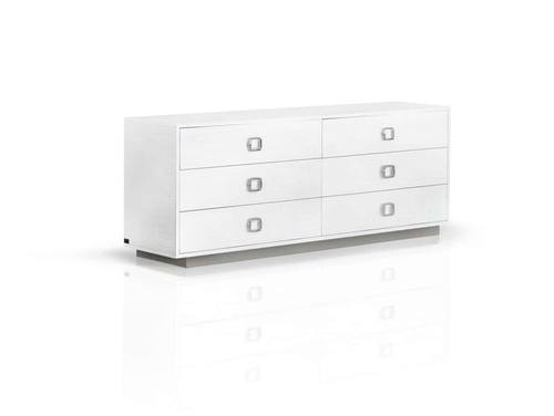 A&X Victoria - Modern White Crocodile Dresser by VIG Furniture
