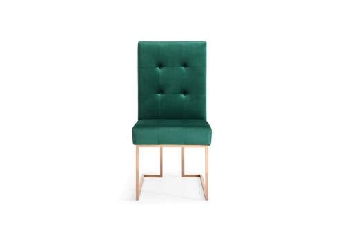 Modrest Legend Modern Green Velvet & Rosegold Dining Chair (Set of 2) by VIG Furniture