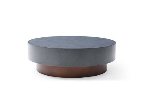 Modrest Zachary - Modern Metal & Antique Copper Coffee Table by VIG Furniture