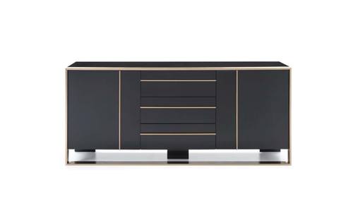 Nova Domus Cartier Modern Black & Rosegold Buffet by VIG Furniture