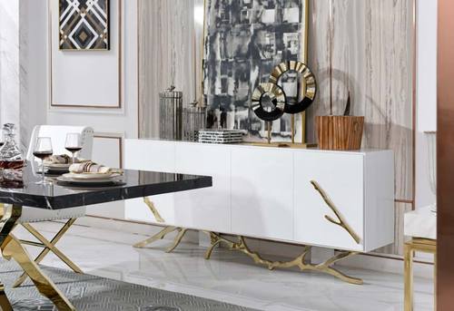 Modrest Legend Modern White & Gold Buffet by VIG Furniture