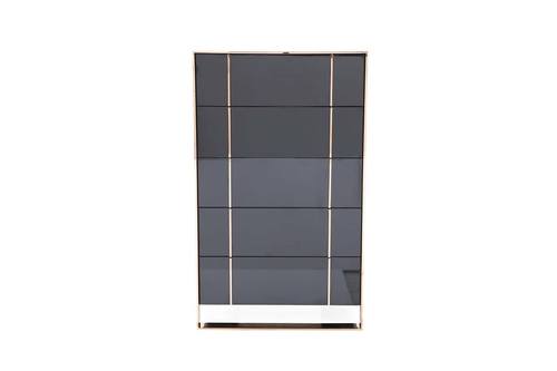 Nova Domus Cartier Modern Black & Rosegold Chest by VIG Furniture