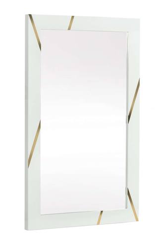 Modrest Nixa - Modern White & Gold Mirror by VIG Furniture