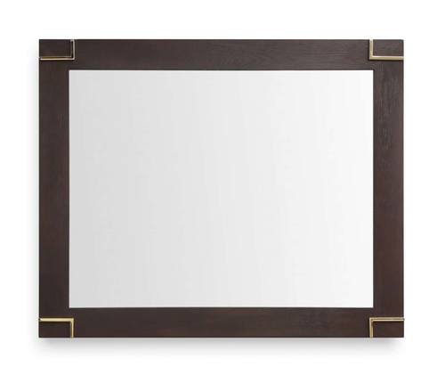 Modrest Moontide - Modern Smoked Ash & Gold Mirror by VIG Furniture
