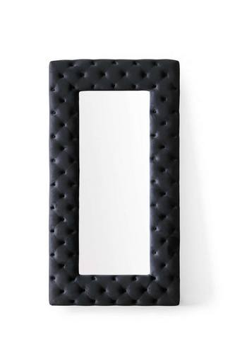 Modrest Legend - Transitional Black Velvet Floor Mirror by VIG Furniture