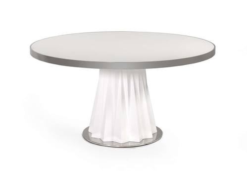 Modrest Cabaret Modern White Round Dining Table by VIG Furniture