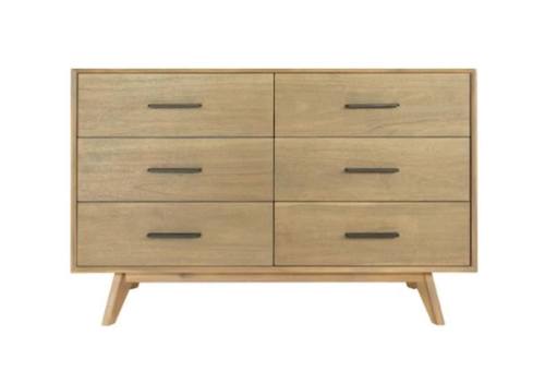 Modrest Claire - Contemporary Natural Light Mocha Acacia Dresser by VIG Furniture
