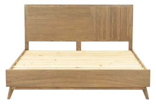 Modrest Claire - Contemporary Natural Light Mocha Acacia Bed by VIG Furniture