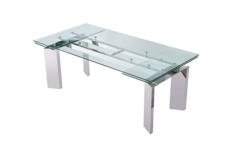 Modrest Viking - Modern Extendable Glass Dining Table by VIG Furniture