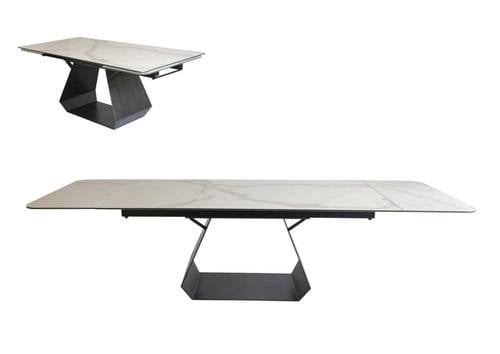 Modrest Howell - Modern White Ceramic Extendable Dining Table by VIG Furniture