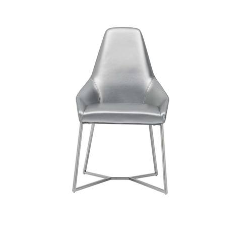 Modrest Sarah Modern Pearl Grey Leatherette Dining Chair (Set of 2) by VIG Furniture
