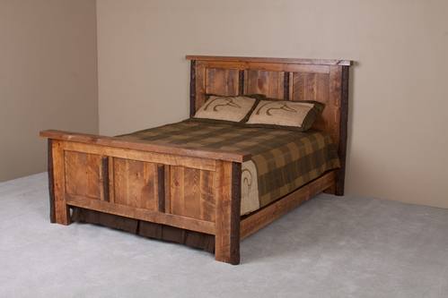 Rocky Creek Sawtooth Hickory Bed by Viking Log Furniture