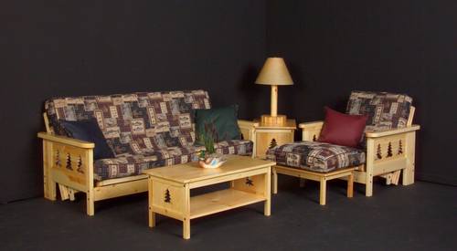 Stockton Futon Frame Chair by Viking Log Furniture