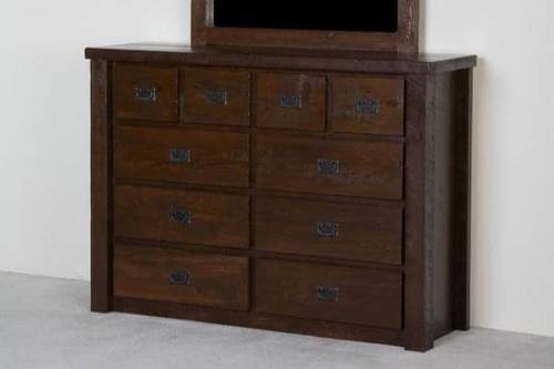 Barnwood 10 Drawer Chesser by Viking Log Furniture