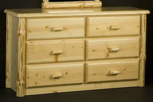 Wilderness Clear 6 Drawer Dresser by Viking Log Furniture
